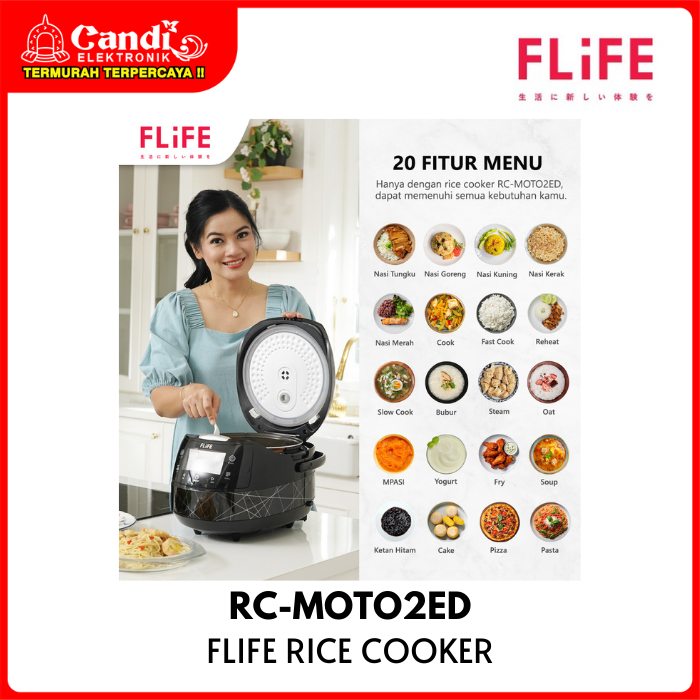 Rice Cooker Flife 2l Rc-moto2ed  